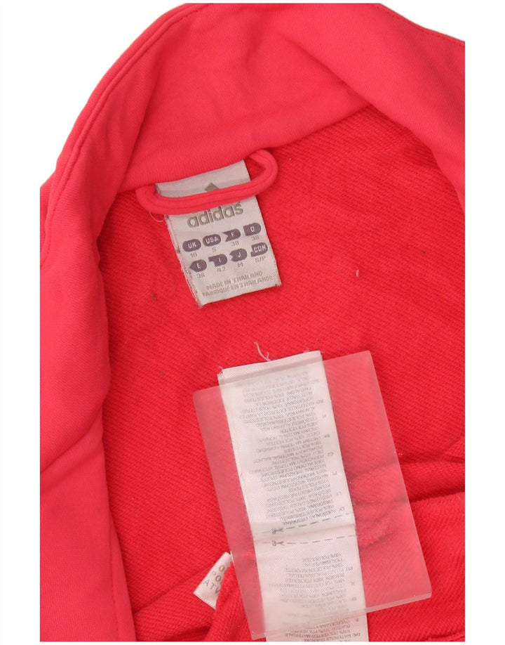 ADIDAS træningsdragt topjakke til kvinder UK 10 Small Pink Polyester