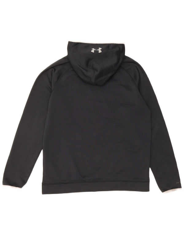 UNDER ARMOUR Drenge Cold Gear Grafisk Hættetrøje Jumper 13-14 år XL Sort