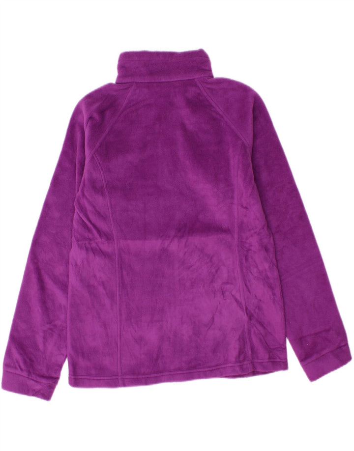 COLUMBIA Girls Fleece Jacket 14-15 Years Large Purple Polyester Vintage Columbia and Second-Hand Columbia from Messina Hembry 
