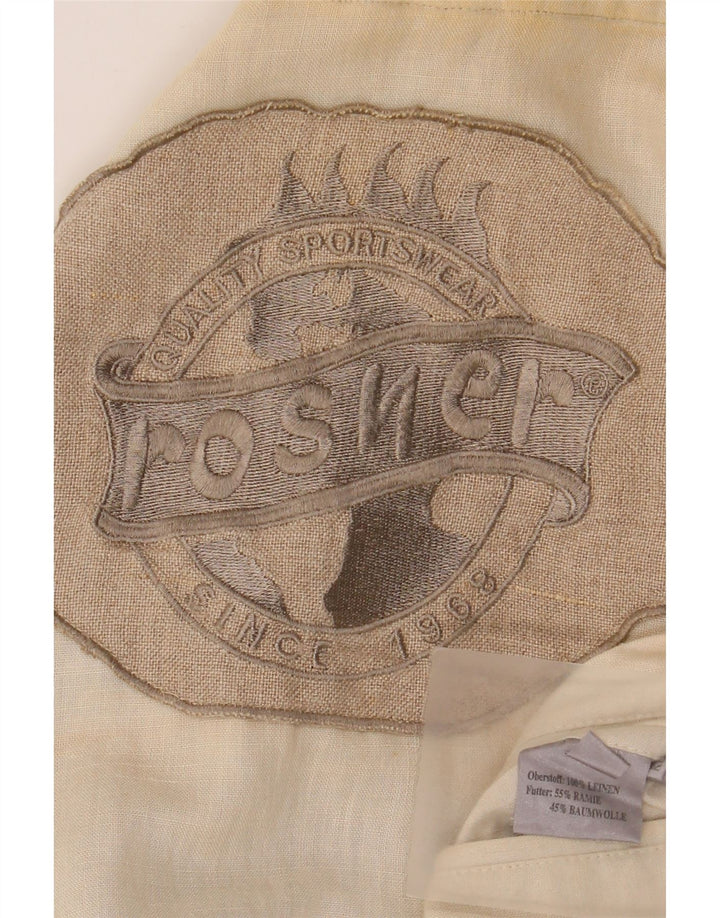 Rosner Bomberjakke til mænd EU 52 XL Beige hør