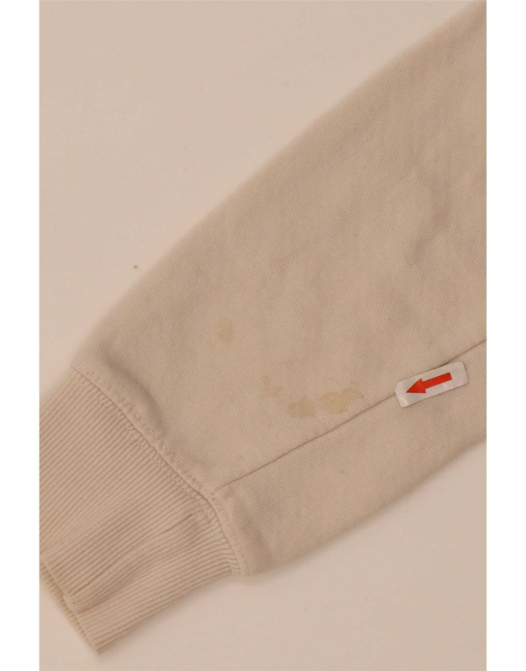 Zara Dame Oversized Sweatshirt Jumper UK 10 Small Beige Bomuld