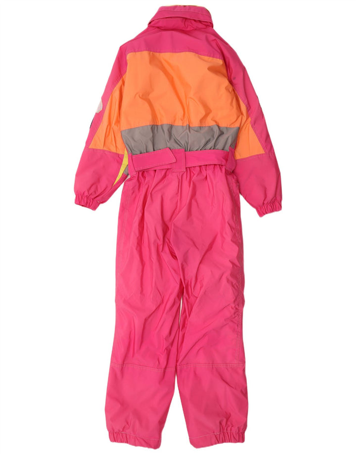 Colmar Graphic Ski Jumpsuit IT 42 Small Pink Colourblock Polyamid