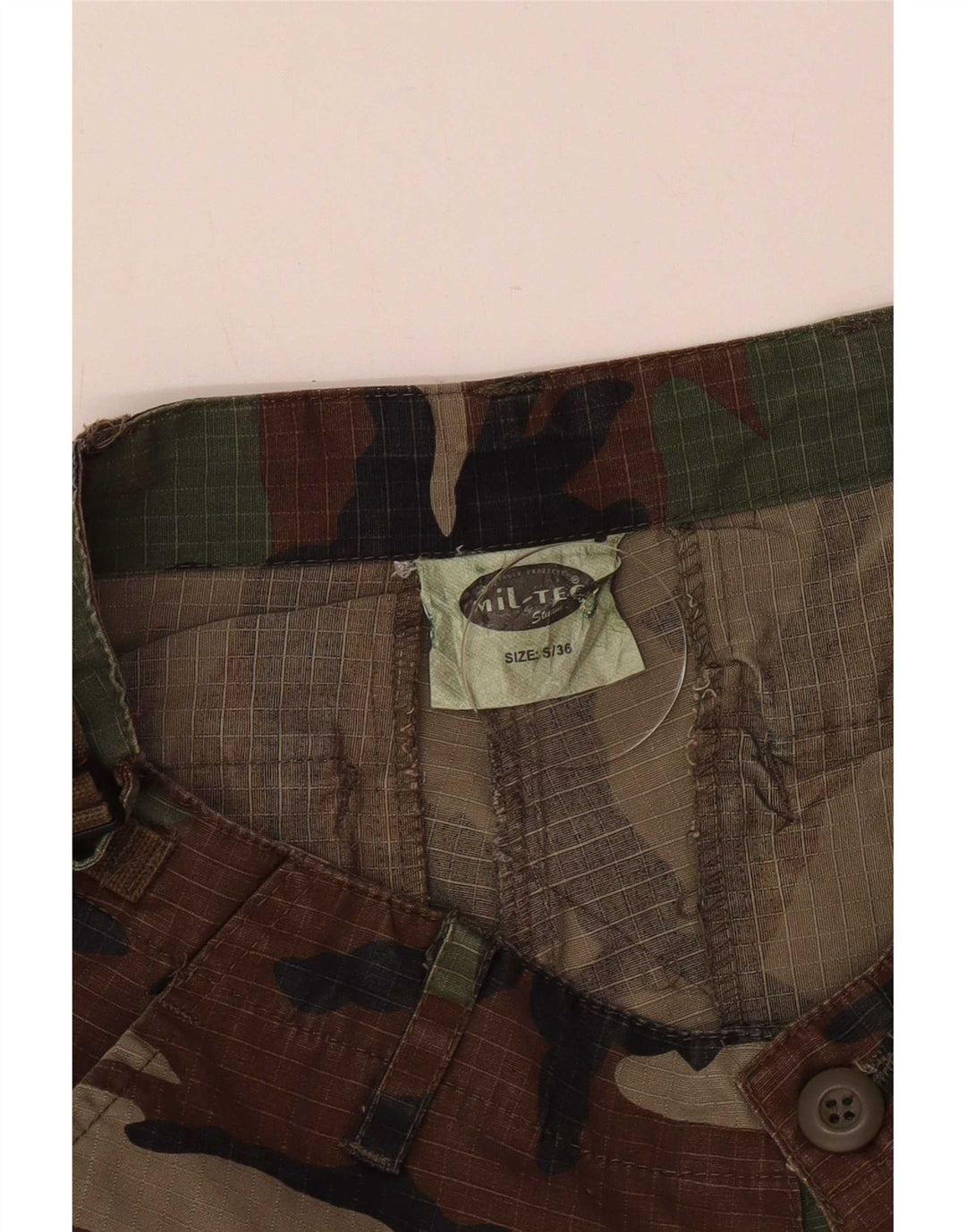 Mil-Tec Straight Cargo bukser til mænd Small W28 L28 Multicolored Camouflage