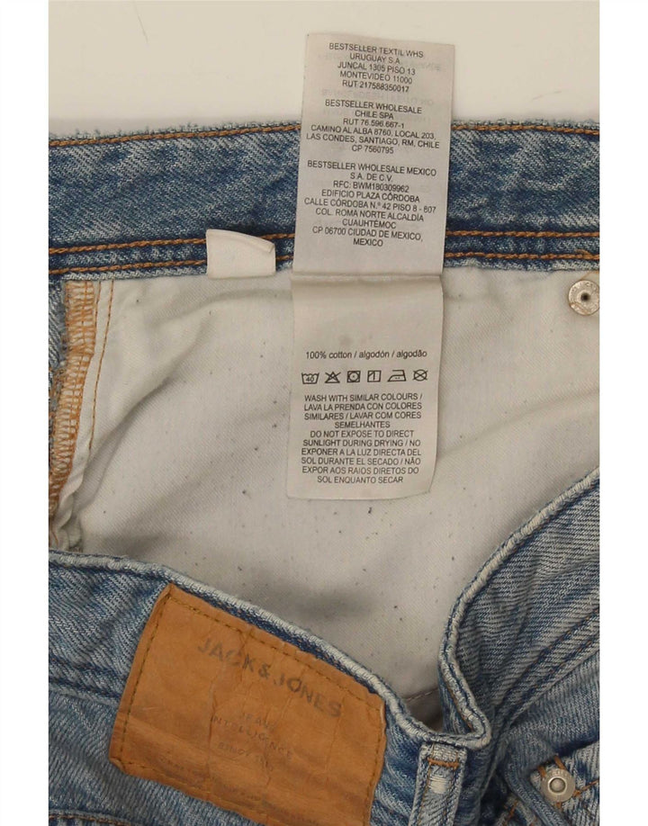 Jack & Jones Herre Distressed Slim Jeans W36 L28 Blå Bomuld