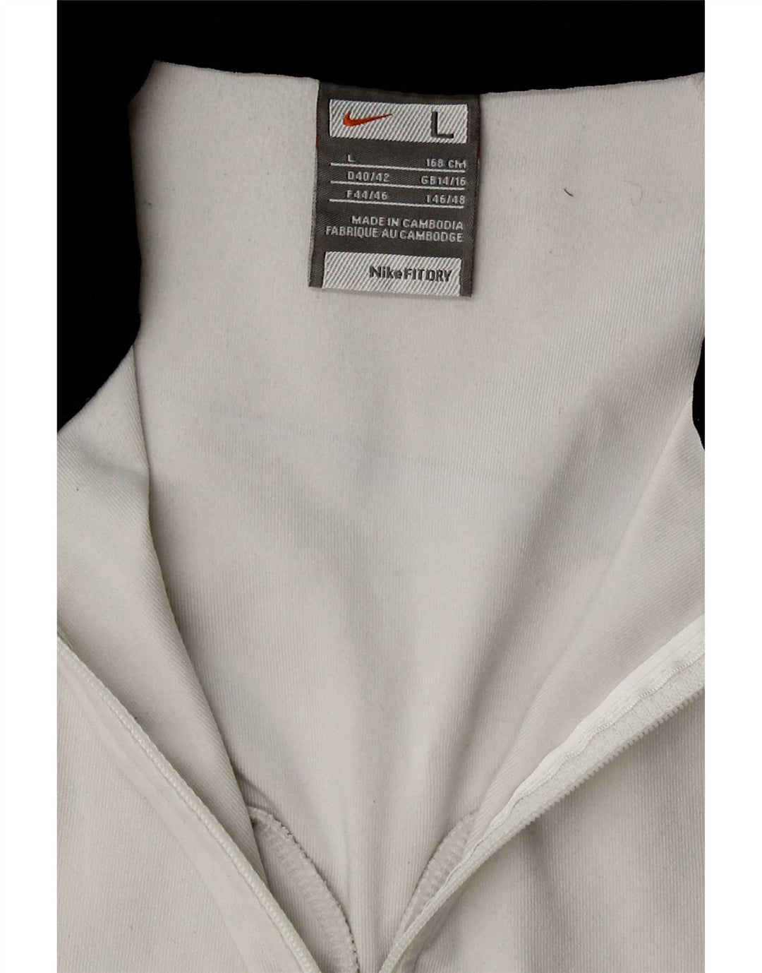 Nike Dame Dri Fit træningsdragt Topjakke UK 14/16 Large White