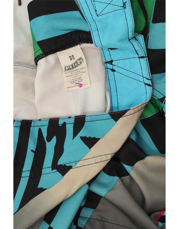 Volcom Badeshorts til mænd XL Flerfarvet geometrisk polyester