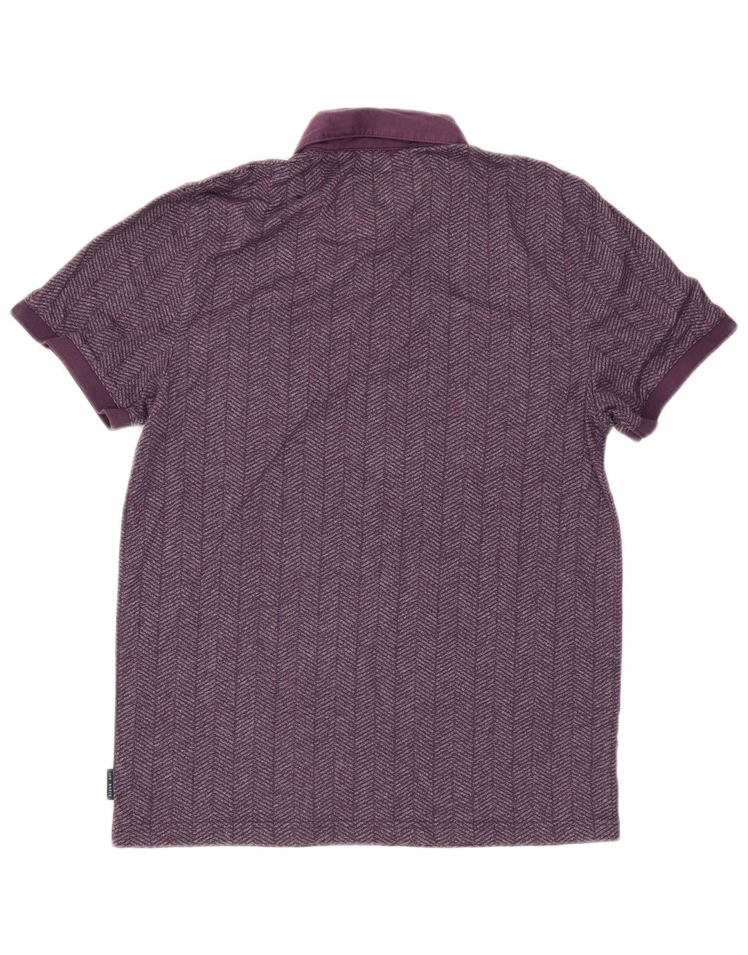 Ted Baker Herre Polo Shirt Størrelse 3 Medium Lilla Sildeben