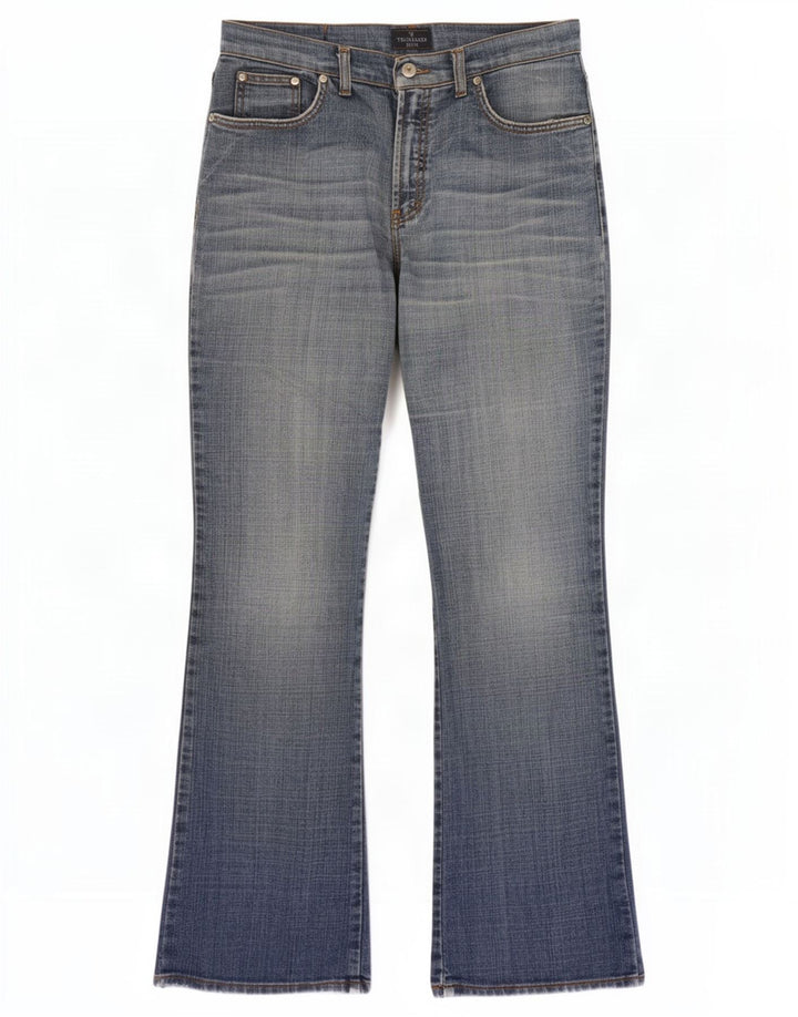Trussardi Dame Bootcut Jeans W30 L33 Blå Bomuld