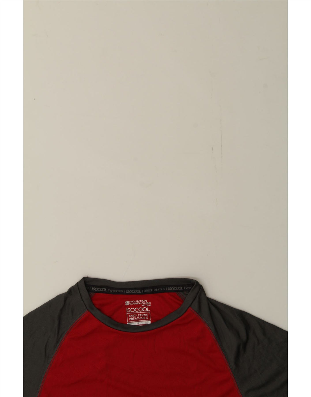 MOUNTAIN WAREHOUSE Mens T-Shirt Top XS Red Colourblock Polyester Vintage Mountain Warehouse and Second-Hand Mountain Warehouse from Messina Hembry 