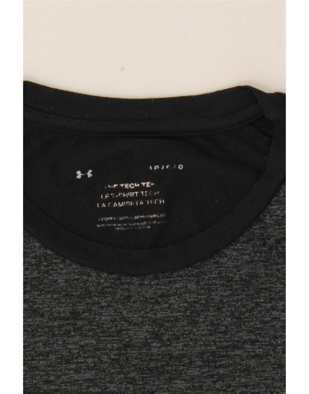 Under Armour Herre T-Shirt Top Stor Sort Flecked