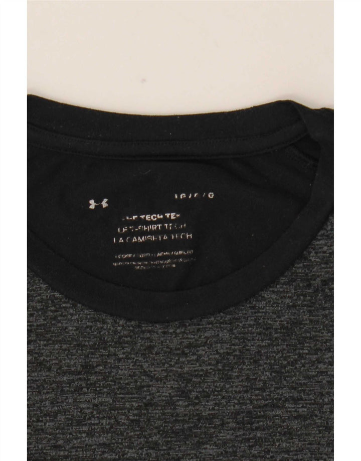 Under Armour Herre T-Shirt Top Stor Sort Flecked