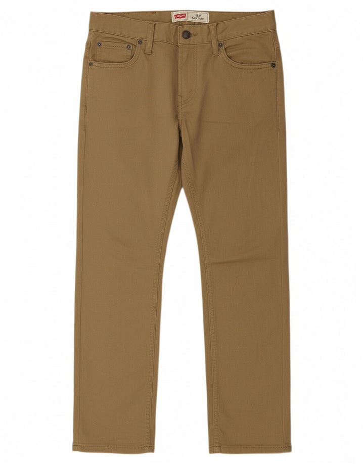 LEVI'S Boys 511 Slim Jeans 13-14 Years W27 L27 Brown Cotton