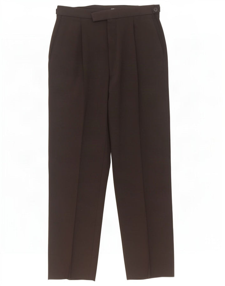 Marks & Spencer Herre Pegged Suit Bukser W32 L33 Sort Polyester