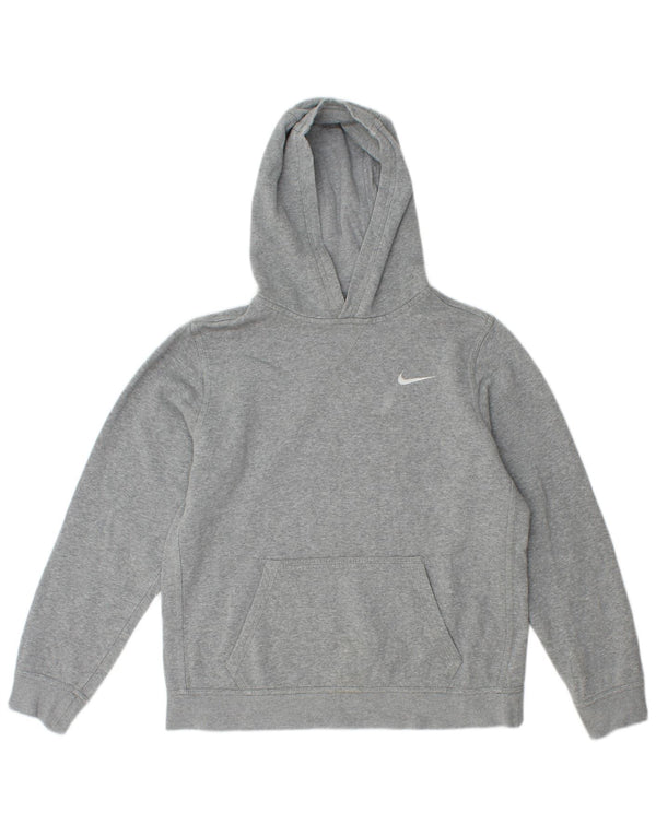Nike Boys Hoodie Jumper 13-14 år XL Grå Flecked Bomuld