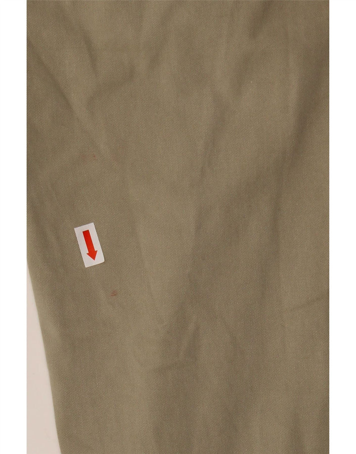 Zara Herre Slim Chino Bukser EU 38 Small W31 L31 Beige Bomuld