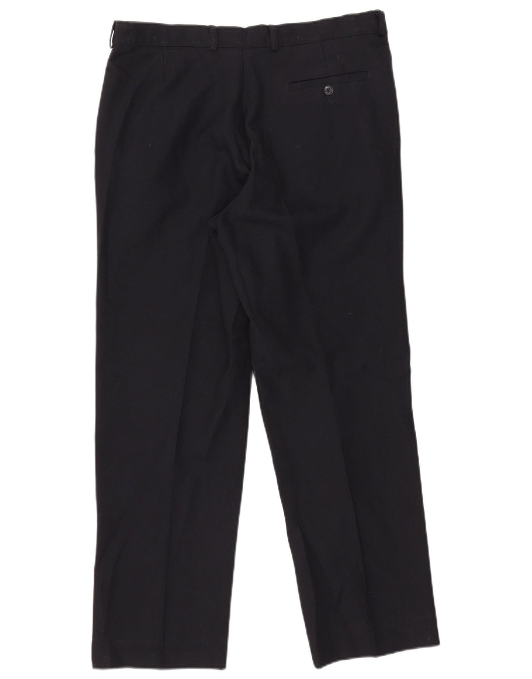Marks & Spencer Straight Chino-bukser til mænd W34 L29 Marineblå polyester