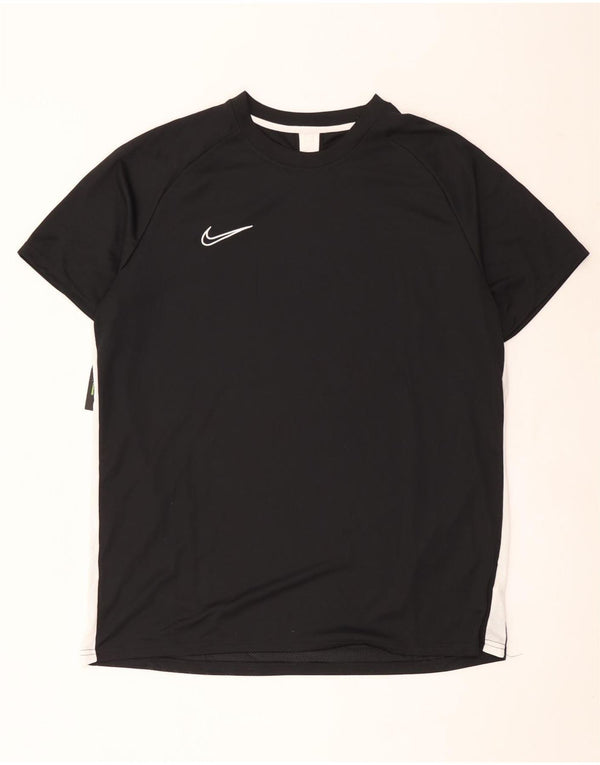Nike Herre Dri Fit T-Shirt Top 2XL Sort Colourblock Polyester