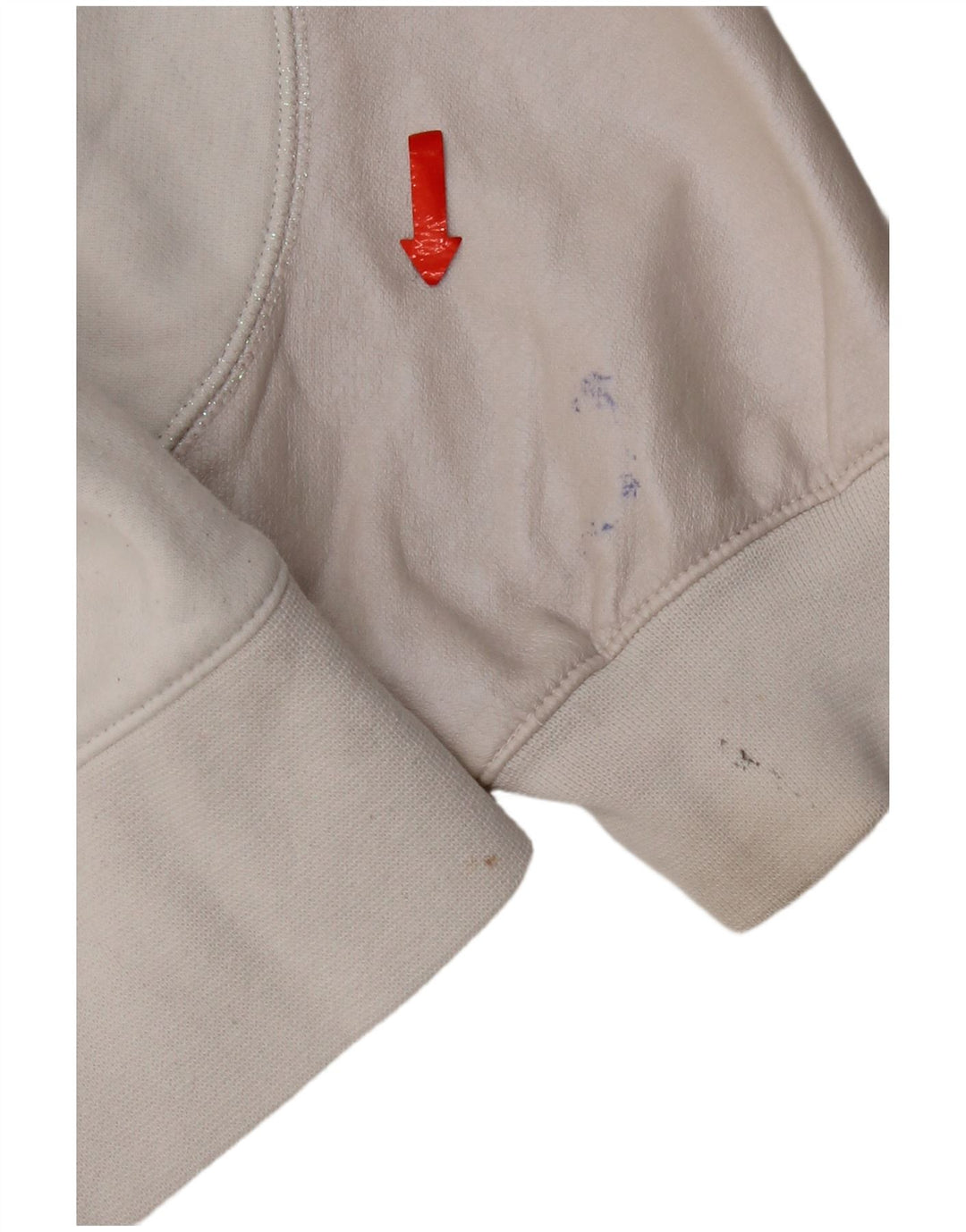 Nike Dame Grafisk Oversized Hoodie Jumper UK 20 2XL Hvid Bomuld