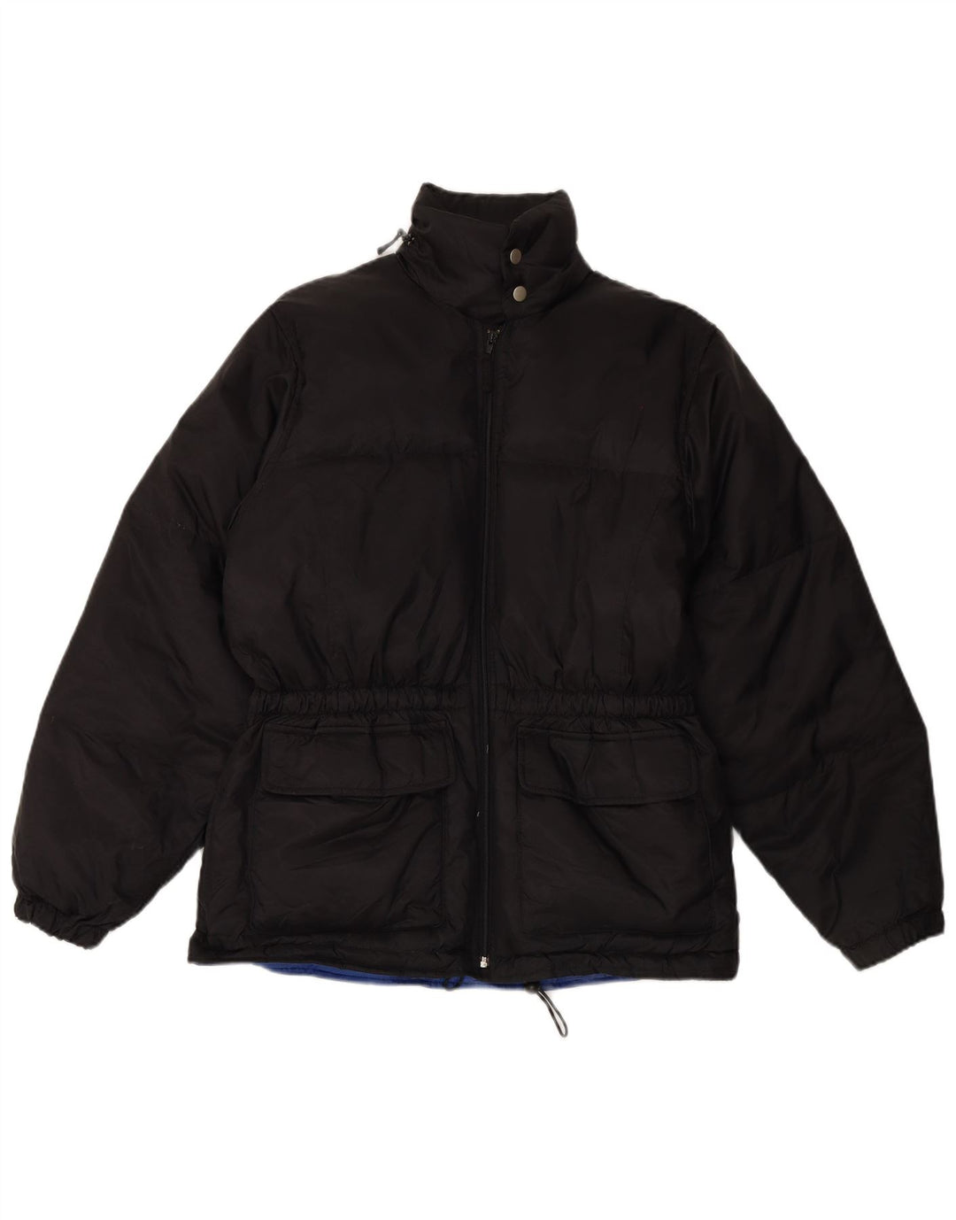 Vintage polstret herrejakke UK 38 Medium Black Polyester