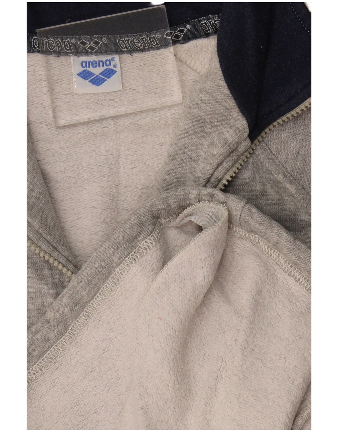 Arena Herre grafisk lynlås-hals sweater Jumper Medium Grå Colourblock