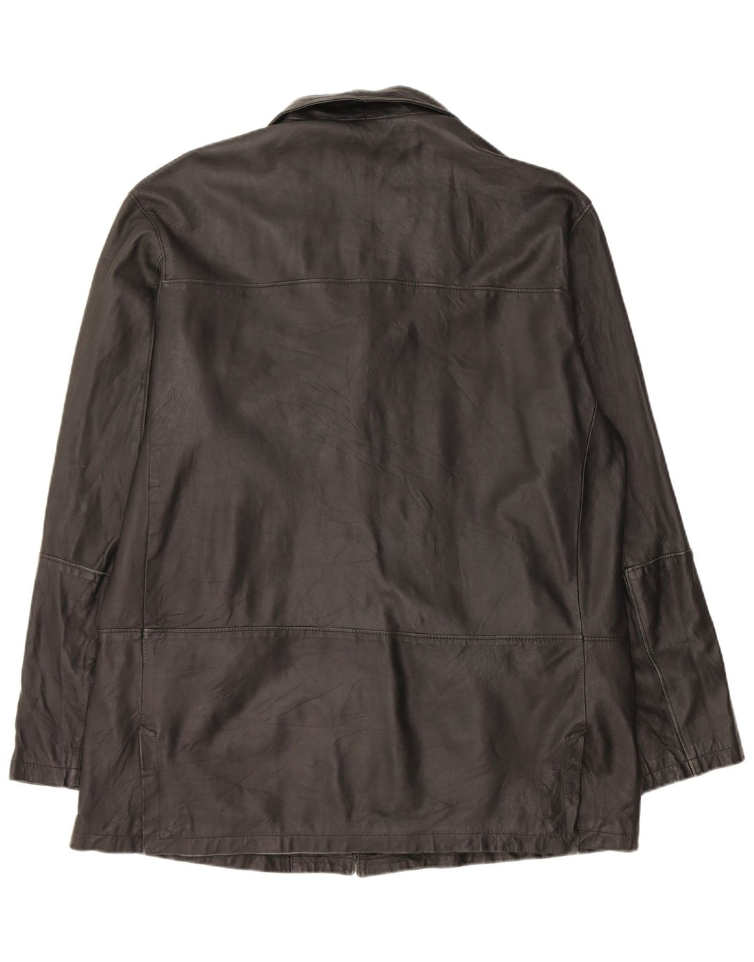 Bizzarro Herre 3 Button Blazer Jacket IT 54 2XL Sort Læder