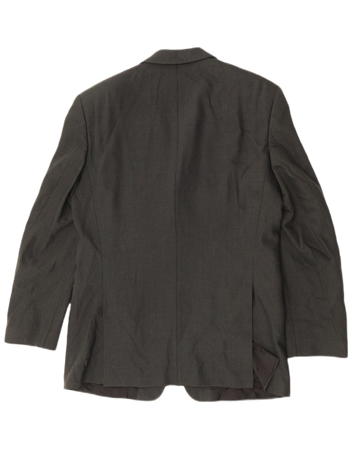 Hugo Boss Herre 3-knaps blazerjakke EU 50 Large Grå Uld