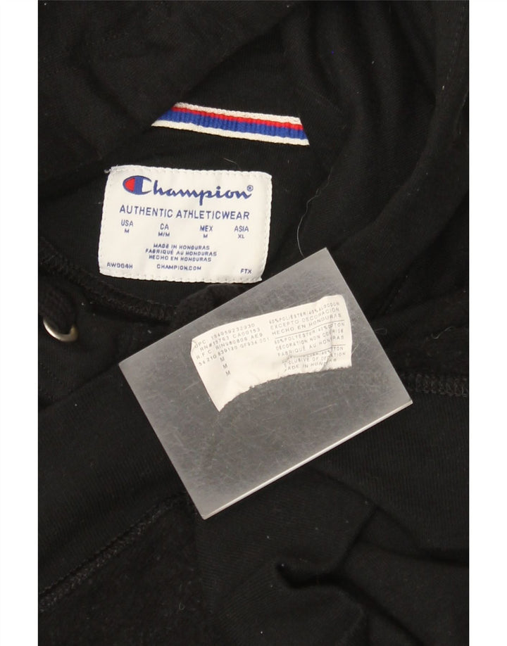 Champion Graphic Hoodie Jumper UK 14 Medium Sort Polyester