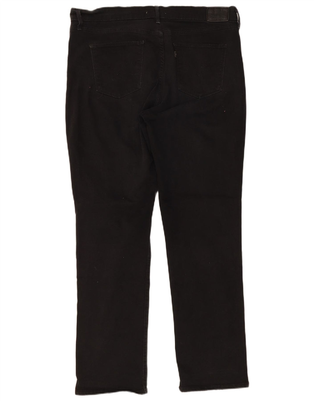 LEVI'S Dame 314 Shaping Straight Jeans W33 L30 Sort