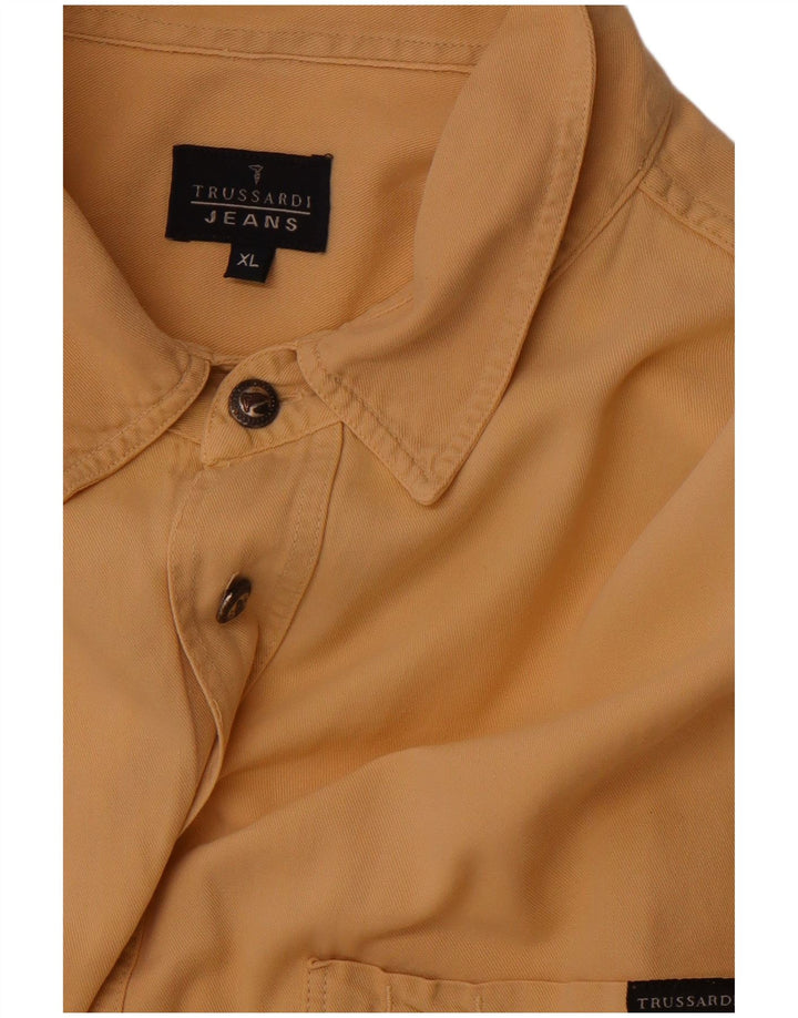 TRUSSARDI JEANS Herreskjorte XL Brun