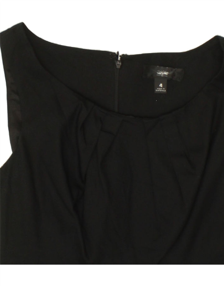 MOSSIMO Womens Sleeveless Sheath Dress US 4 Small Black Cotton Vintage Mossimo and Second-Hand Mossimo from Messina Hembry 