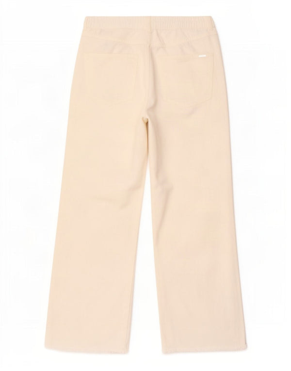 Massimo Dutti Dame Højhøjde Løse Jeans EU 38 Small W28 L26 Off White