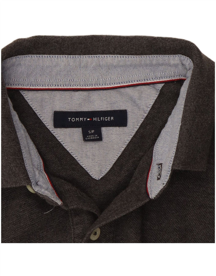 Tommy Hilfiger Herre Polo Shirt Lille Grå Bomuld