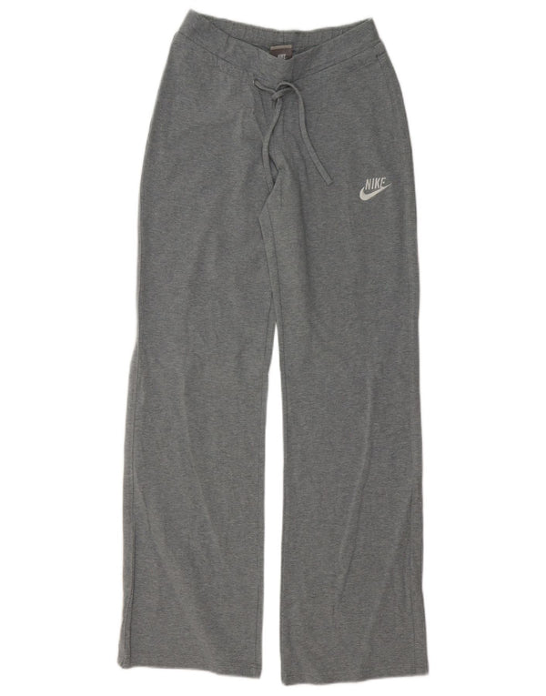 Nike kvinders Relaxed Fit træningsdragt bukser UK 8/10 Small Grey Bomuld