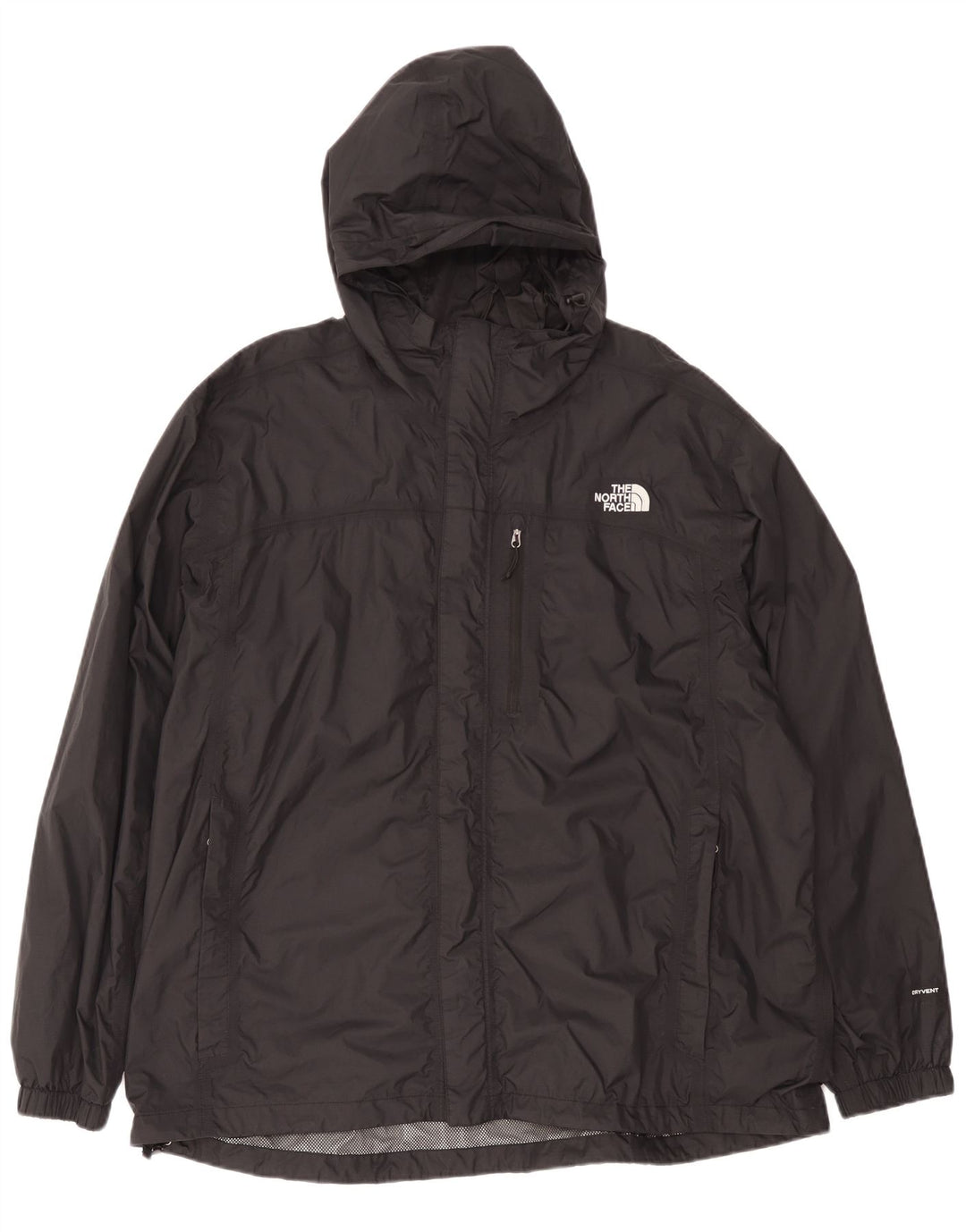 The North Face Regnjakke med hætte til kvinder UK 44 2XL Sort Polyester