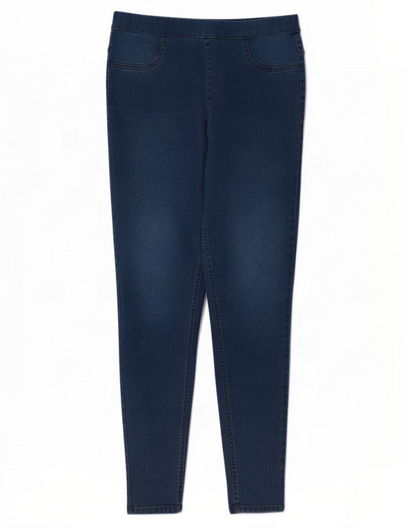 Marks & Spencer Dame Jegging Jeans UK 10 Small W28 L28 Marineblå Bomuld