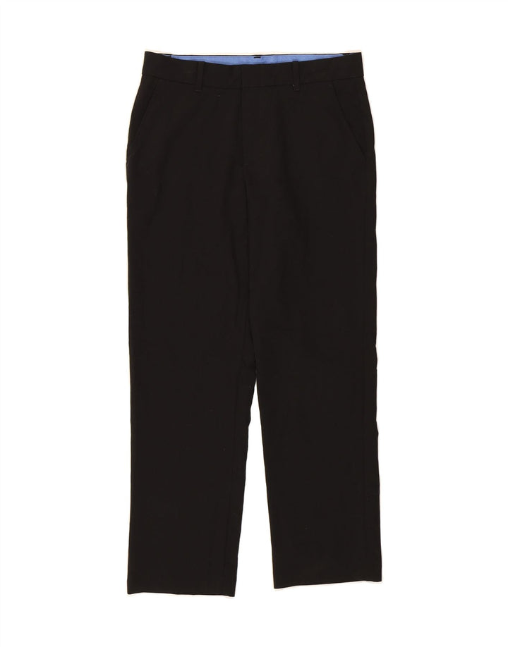 IZOD Boys Straight Suit Trousers 11-12 Years W28 L25 Black Polyester Vintage Izod and Second-Hand Izod from Messina Hembry 