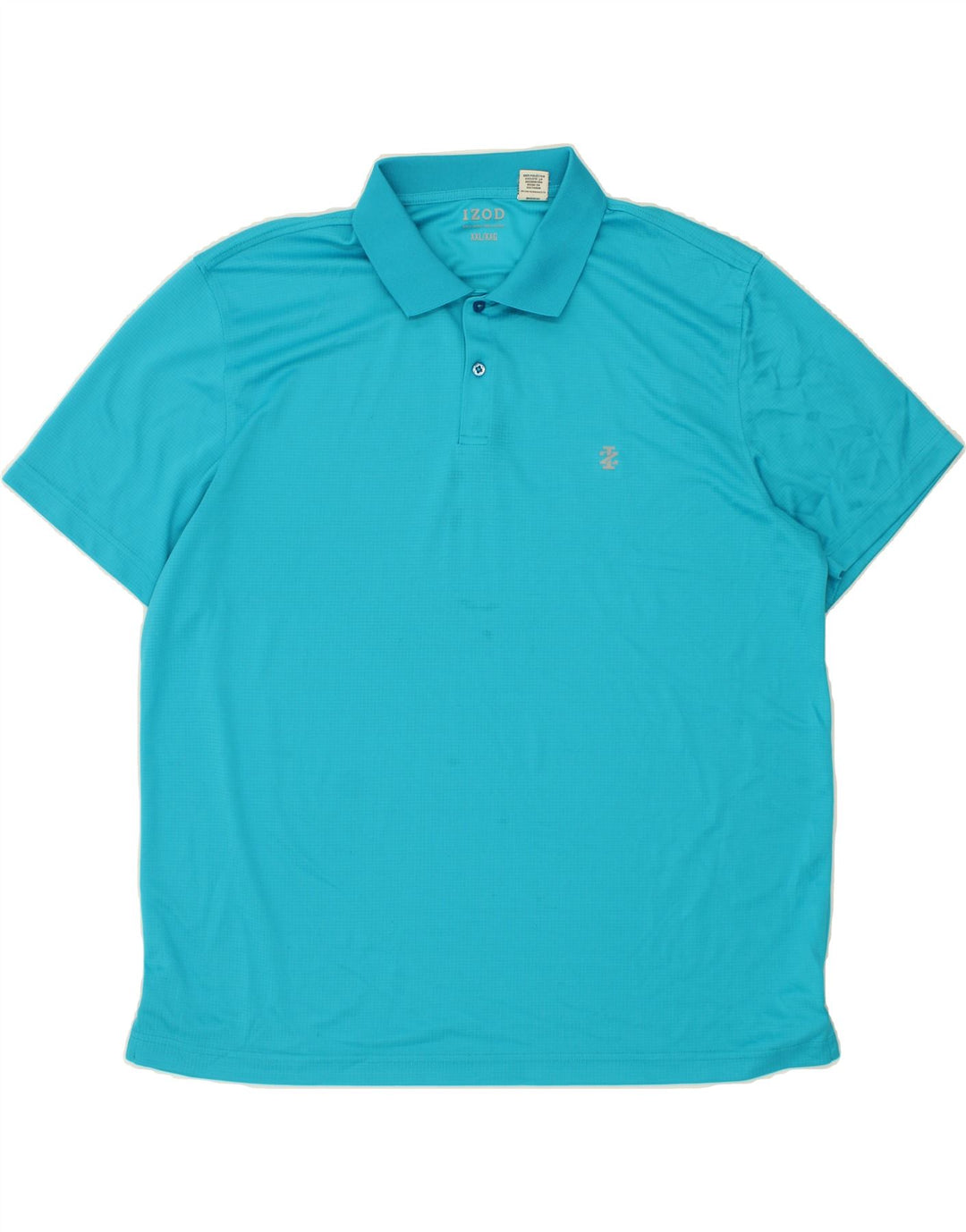 IZOD Mens Polo Shirt 2XL Blue Polyester Vintage Izod and Second-Hand Izod from Messina Hembry 