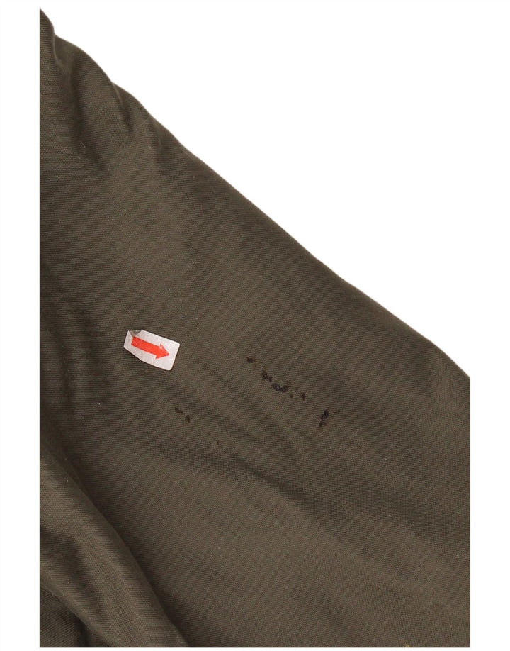Vintage Herre Hætte Military Parka Jacket UK 38 Medium Khaki