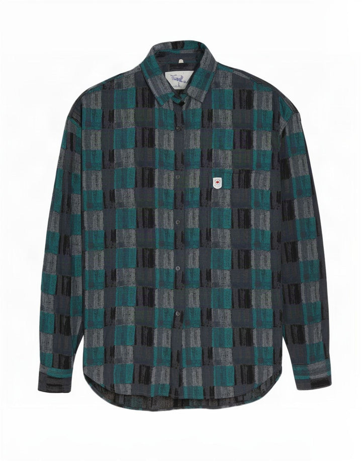 Lee Herre Cooper skjorte Medium Blue Check Viscose