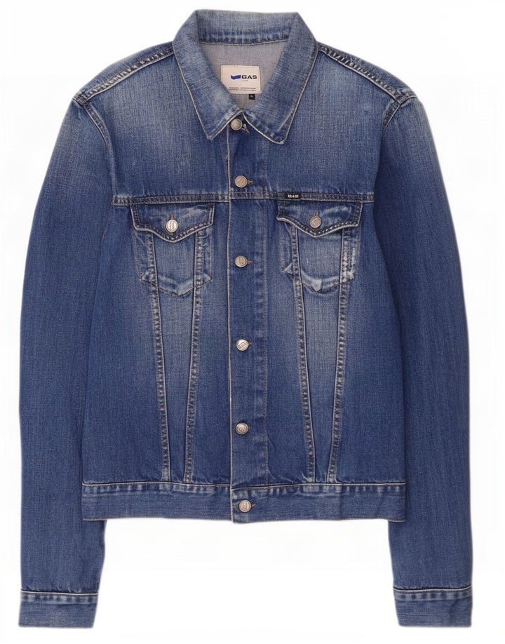 Gas Herre denimjakke UK 42 XL Blå Bomuld
