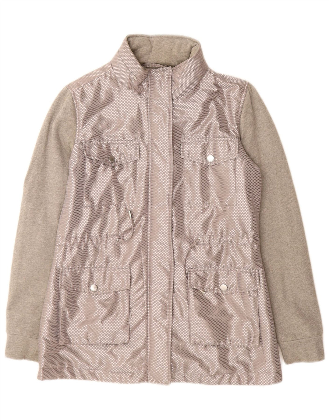 Trussardi Jeans Dame Utility Jacket IT 40 Lille Grå Polyester