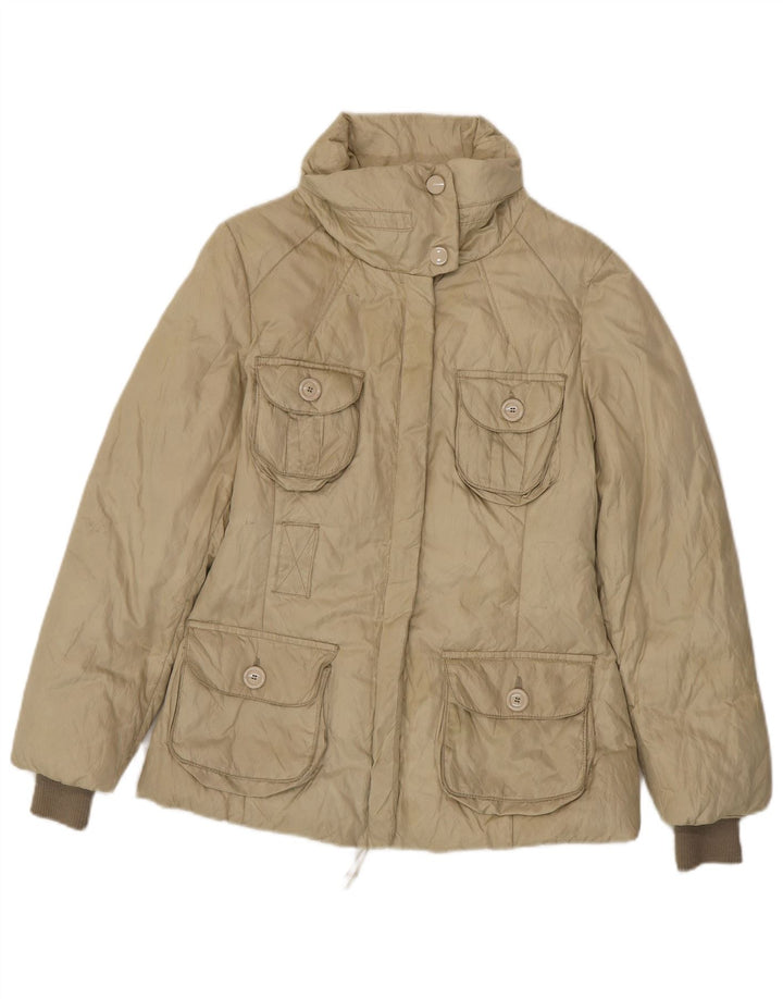 Max & Co. Polstret jakke til kvinder UK 8 Lille beige polyester
