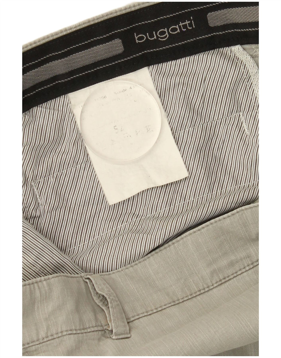 BUGATTI Mens Straight Suit Trousers IT 52 XL W36 L27 Grey