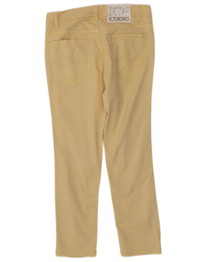 ICEBERG Slim Cropped Bukser til kvinder W27 L25 Gul