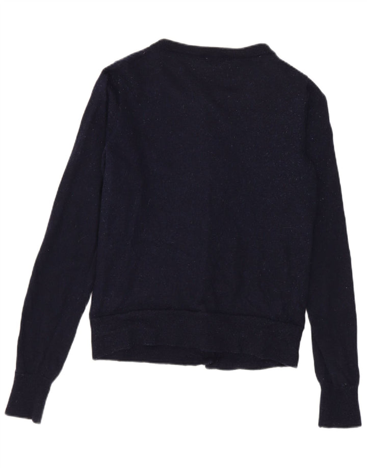 J. Crew Girls Cardigan Sweater 7-8 År Lille Marineblå