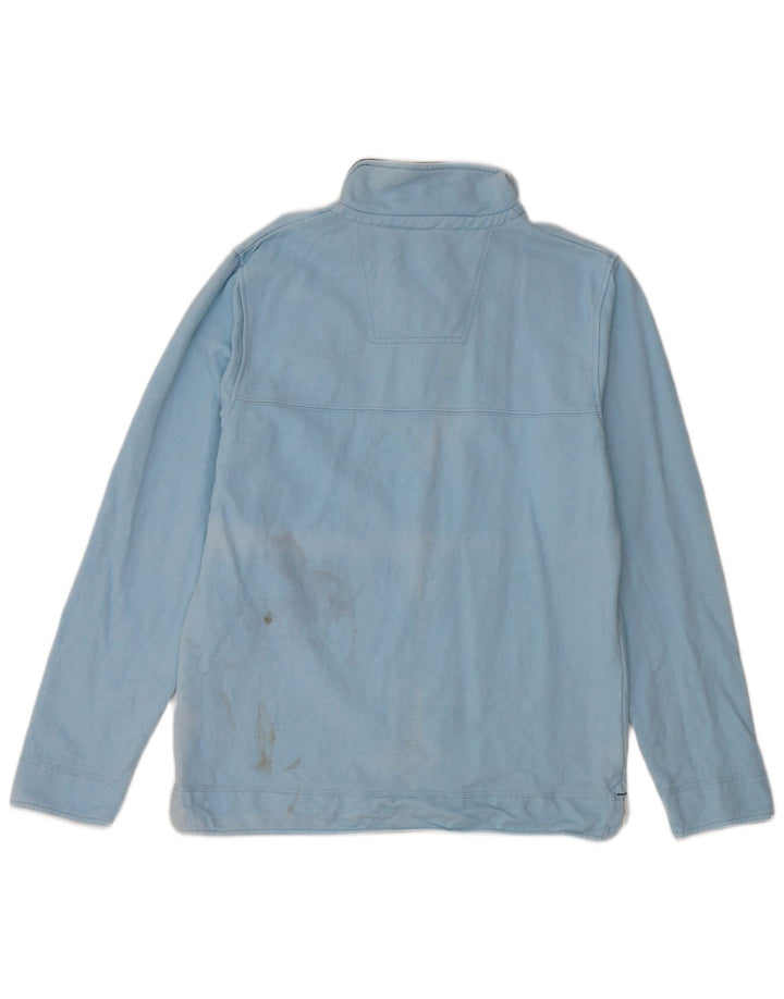 Besætningsbeklædning Herre Zip Neck Sweatshirt Jumper Medium Blå Bomuld