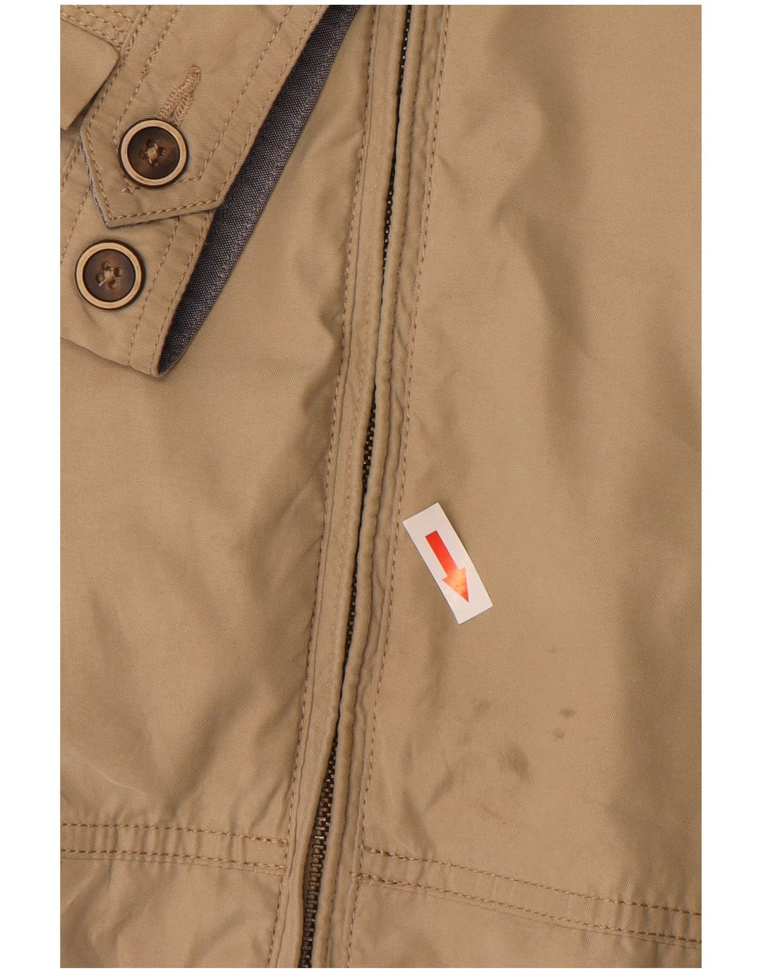 Marks & Spencer Bomber Jacket UK 38 Medium Beige Polyamid