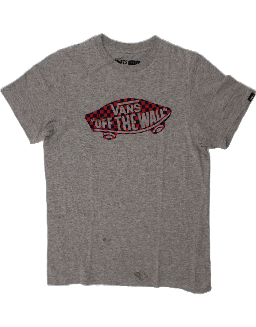 VANS Boys Graphic T-Shirt Top 10-11 Years Medium Grey Cotton Vintage Vans and Second-Hand Vans from Messina Hembry 