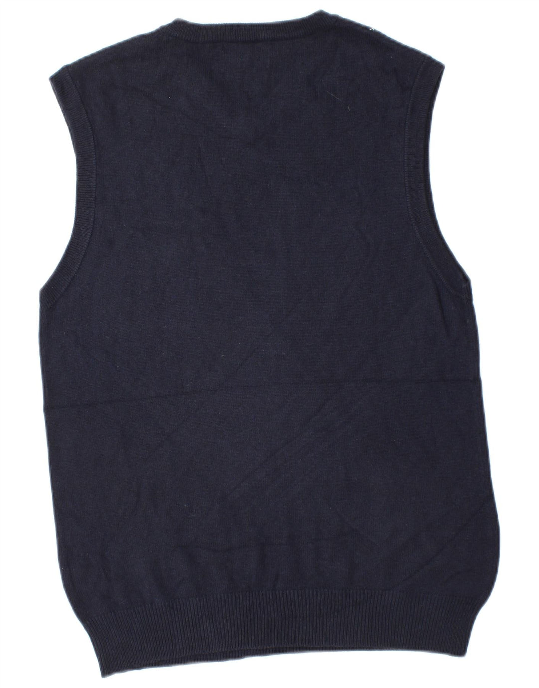 American Eagle Vest Tank Top Medium Navy Blue Argyle/Diamond Cotton