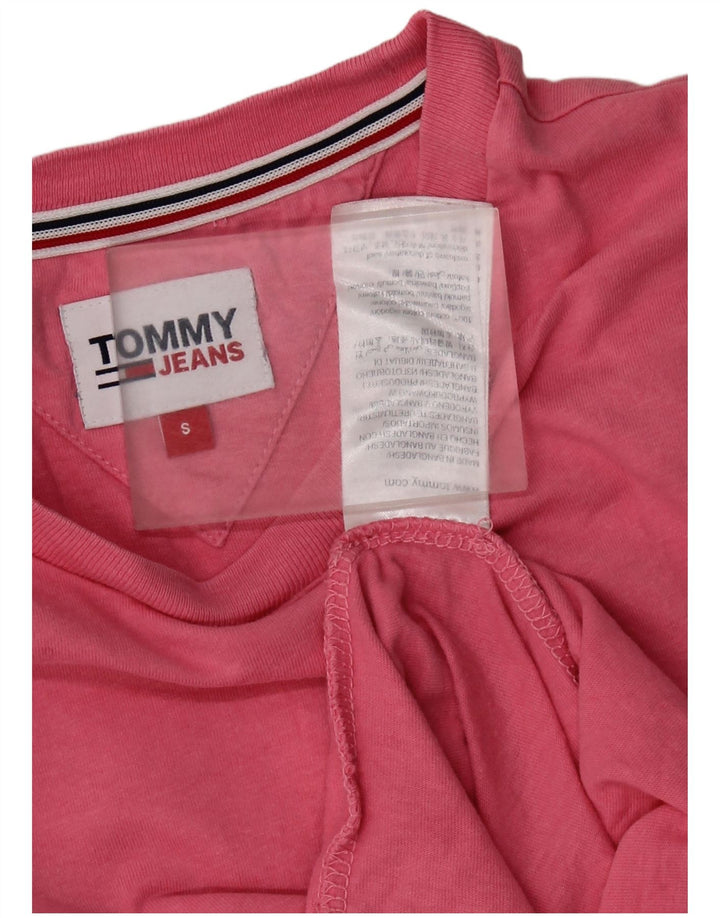 TOMMY HILFIGER Herre T-shirt Top Lille Pink Bomuld